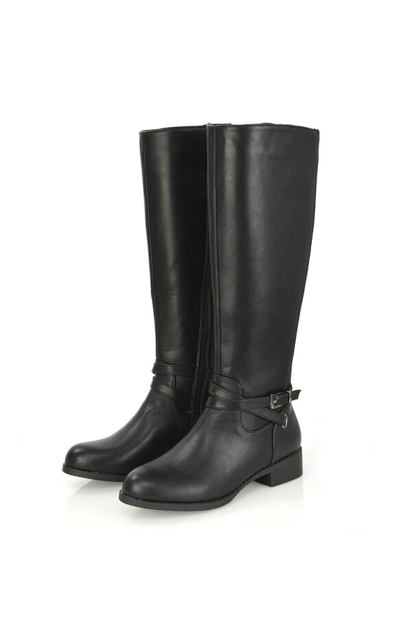 XY LONDON Flat Knee High Riding Style Boots