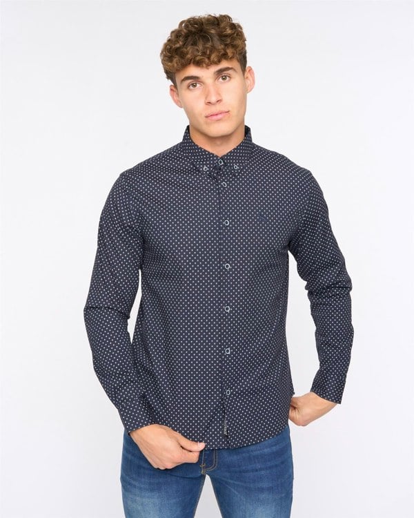 Bewley & Ritch Broadley Slim Fit Shirt Navy
