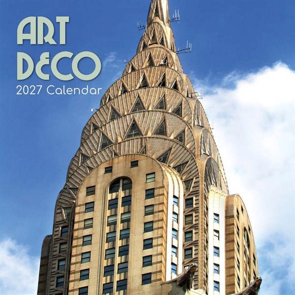 Art Deco Calendar 2027, Wall Calendars, Month To View, Art, Gift