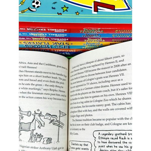 Football School Fantastic Fan-Thology 10 Books Collection Box Set – Football Facts & Fun Learning Collection for Kids