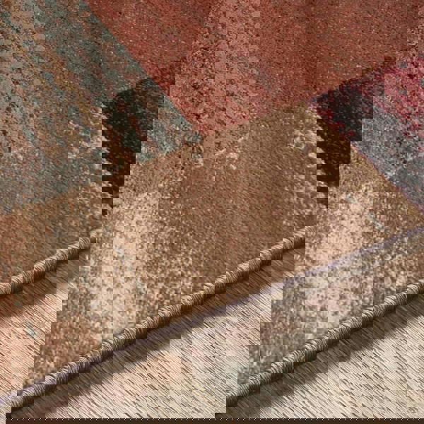 Livabliss Riley-Modern Red Brown Grey Graphic Rug