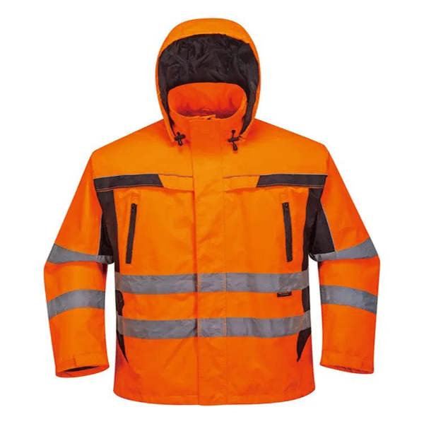 Hi-Vis Padded Jacket with Embroidery Access - Hi-Vis Trousers