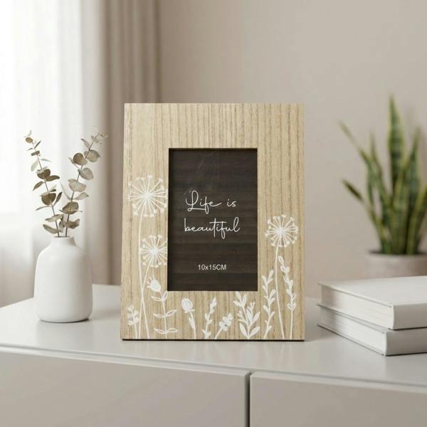Garden Greatness Wooden Floral Photo Frame