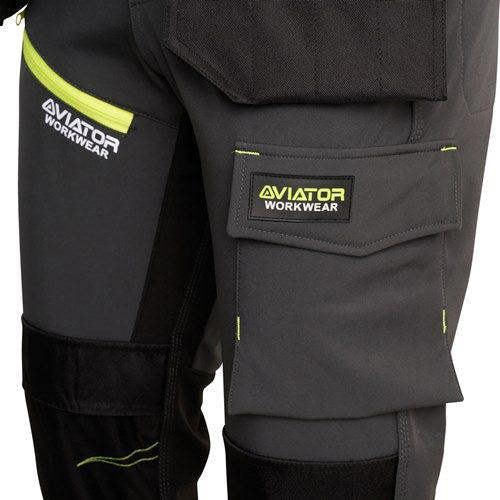 MEN'S SOFTSHELL WORKWEAR TROUSERS - AV061
