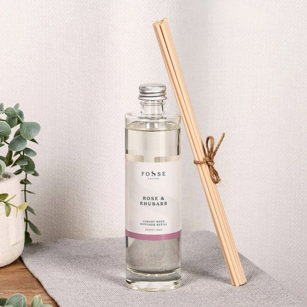 Rose and Rhubarb reed diffuser refill 200ml