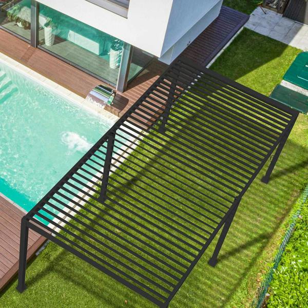Ocean Designs Tivoli 6m x 3m Grey Frame Free Standing Pergola