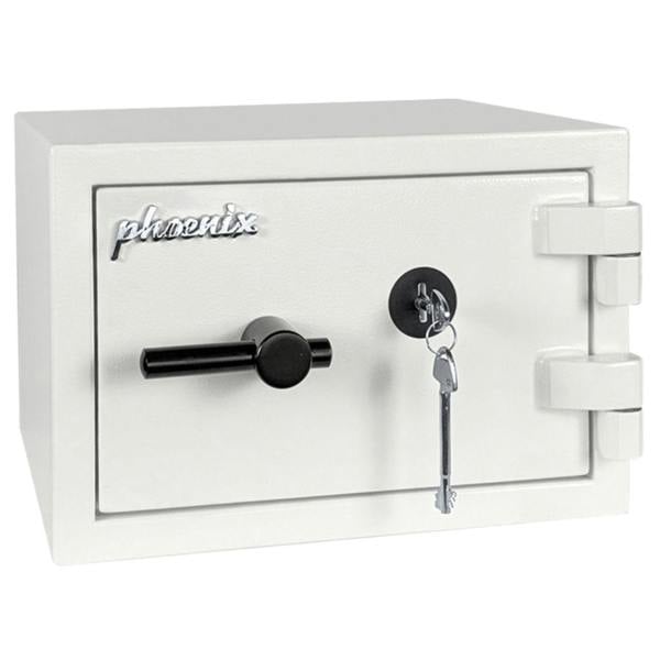 Phoenix Safe Phoenix Fortress SS1451K Security Safe in Scratch-resistant White Paint with Double-Bitted Key Lock