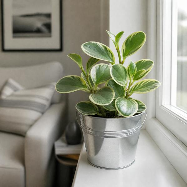 Peperomia Obtusifolia Variegated Radiator Plant 12cm Pot Plants By Post