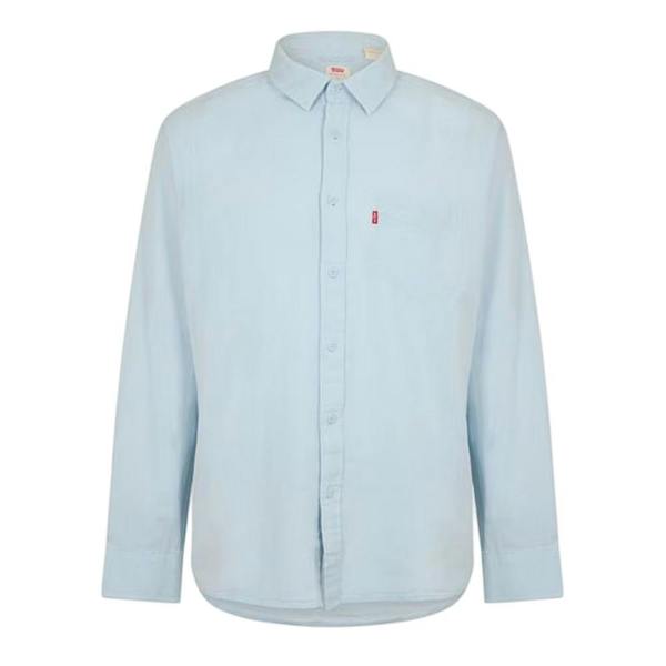 Levis Mens Classic Long-Sleeved T-Shirt - Niagara Blue - 