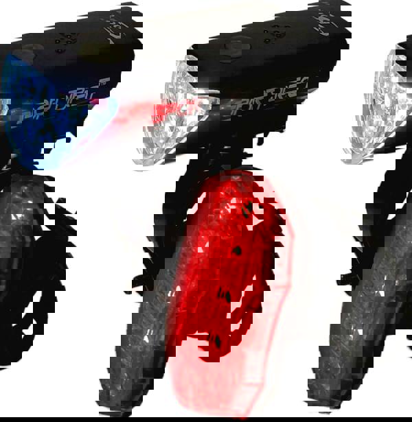 Sport Direct 20 Lumens Battery Front Bike Light & 5 Red SMD LEDs Rear Light