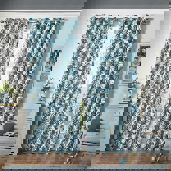 Luxury Living Mala Room Darkening Ring Top Curtains