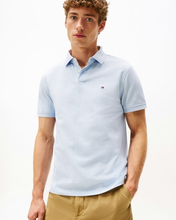 Tommy Hilfiger 1985 Regular Fit Mens Polo - Breezy Blue