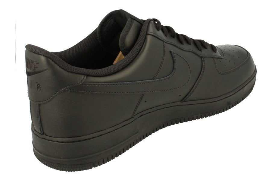 Nike Air Force 1 07 Mens Trainers 315122  001 - Black Black 001 - Photo 2