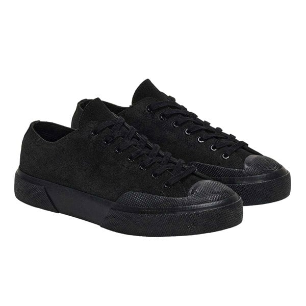 Superga Womens Flesh Out Suede Work Trainers - Full Black