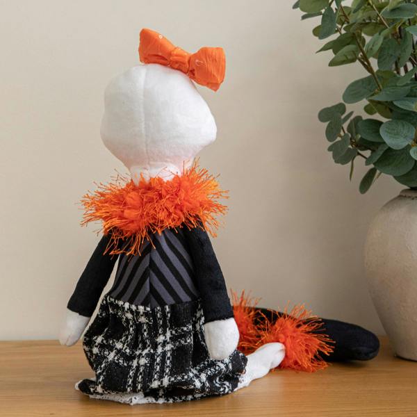 Samuel Alexander 55cm Mrs Bones Seated Halloween Decoration with Dangly Legs