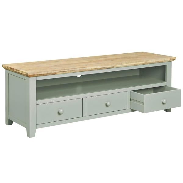 Statement Furniture Florence Large Wooden TV Stand with 3 Drawers and Shelf