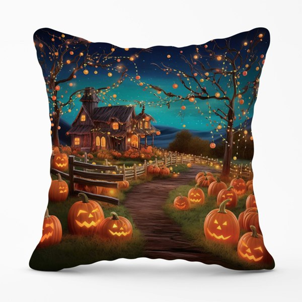 Warren Reed Enchanted Hallowen Pumpkin Patch Cushions