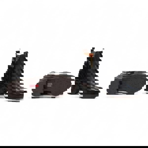 Pikolinos Malaga - Women’s Black Mid Heel Zip Leather Ankle Boots