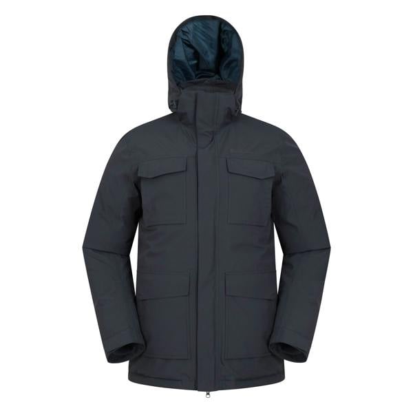 Mountain Warehouse Mens Concord Extreme Down Long Length Jacket - Blue - 