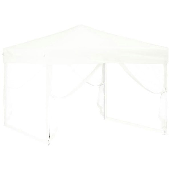 Berkfield Folding Party Tent with Sidewalls White 3x3 m