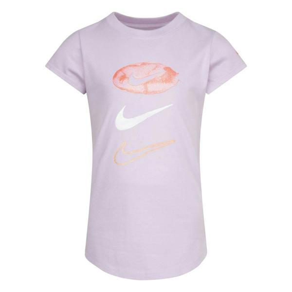 Nike Girls Summer Daze Pill Swoosh T-Shirt - Purple - 