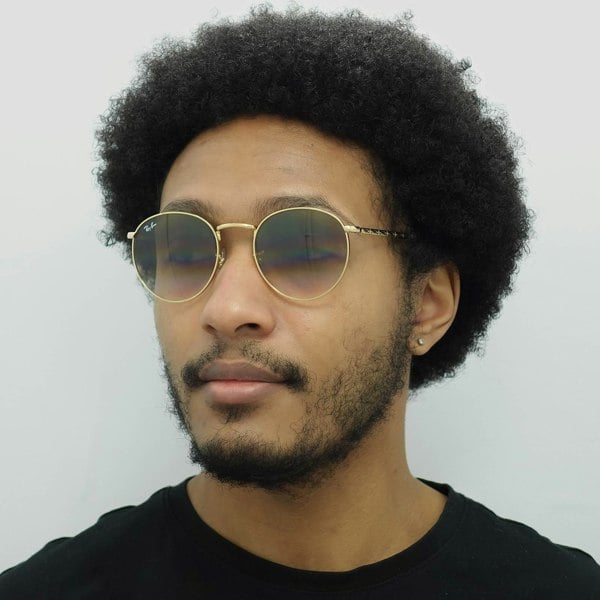 Ray-Ban Sunglasses RB3637 New Round 001/51 Gold Brown Gradient