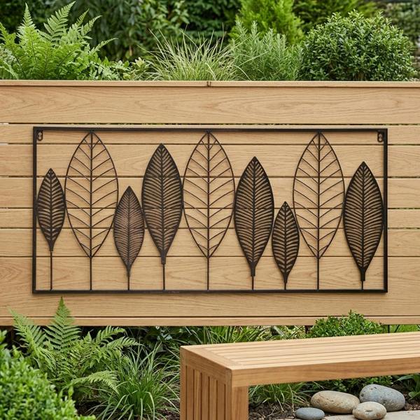 Garden Greatness Black and Rustic Brown Decorative Wall