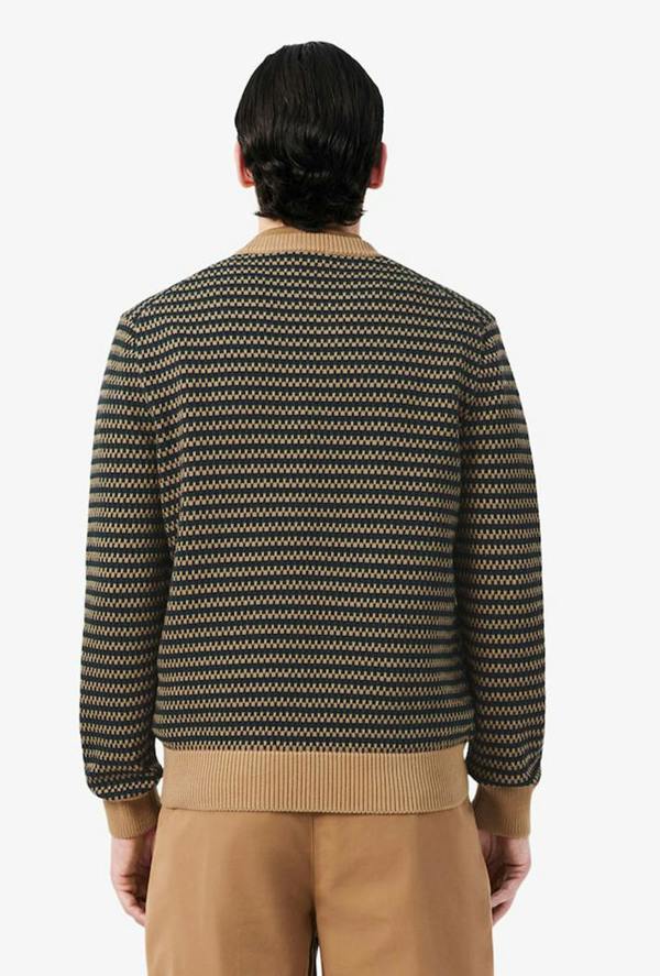 Lacoste Cotton Striped Sweatshirt