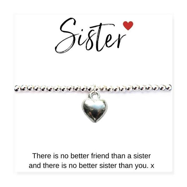 Aye Do Gifts Sister Gift Card and Stretch Beaded Bracelet