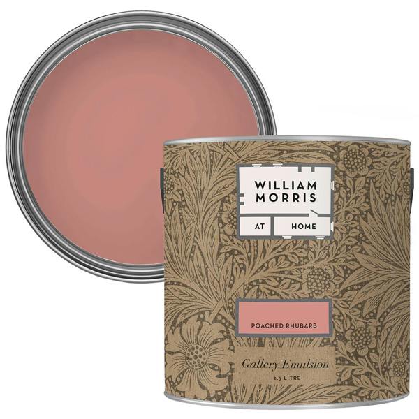 William Morris At Home Poached Rhubarb Gallery Emulsion 2.5L Emulsion Paint