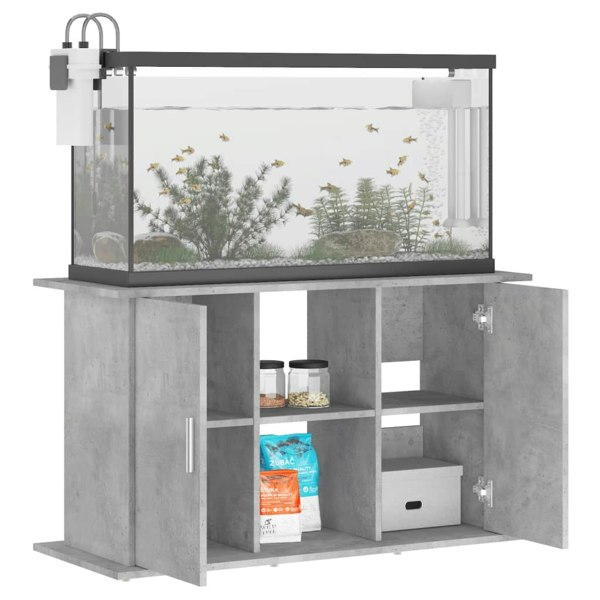 Berkfield Aquarium Stand Concrete Grey 101x41x58 cm Engineered Wood