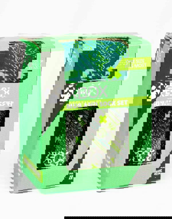 Xbox Mens Black Logo Mug and Sock Gift Set (One Size) 