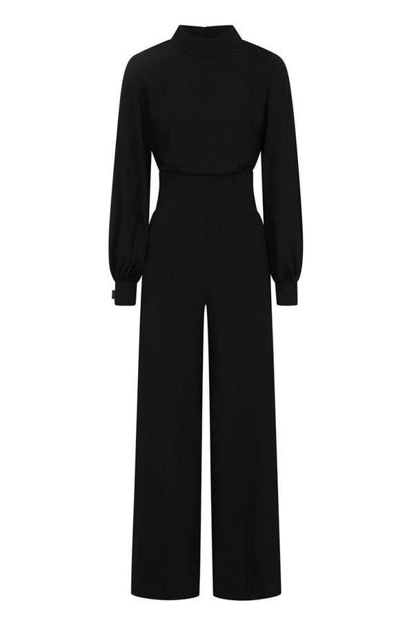 HotSquash Wide Leg Jumpsuit with Blouson Sleeve
