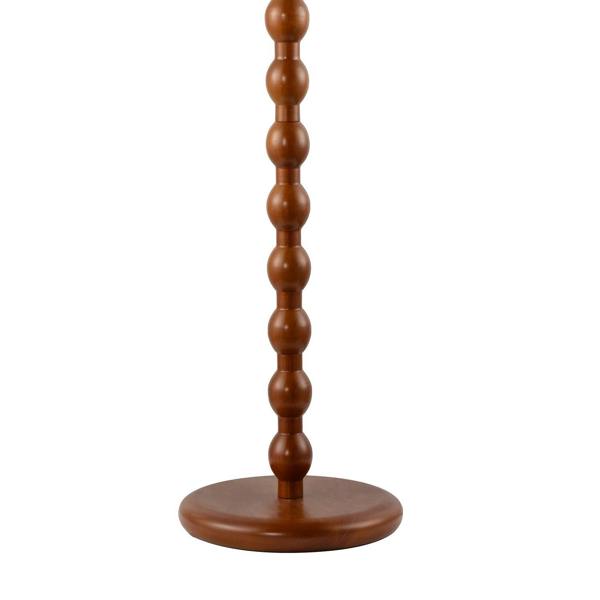 Classic Mahogany Wooden Classic Floor Light Base with Ball Pole Design Image 5