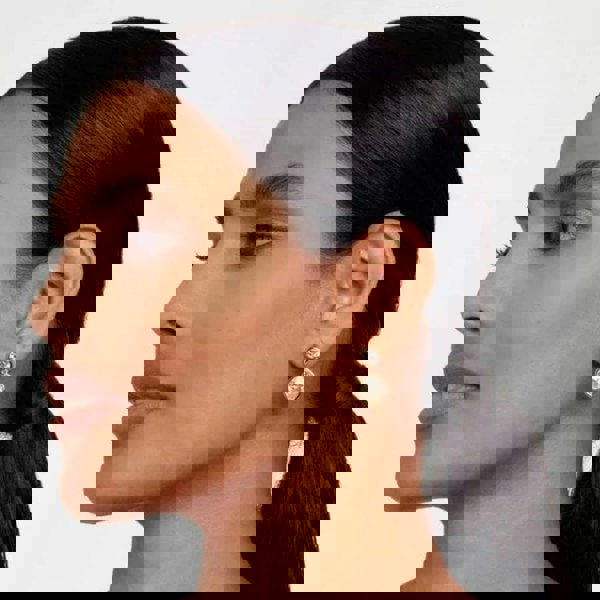 Ted Baker Craset Gold Tone Plated Crystal Dropper Earrings TBJ3694-02-02