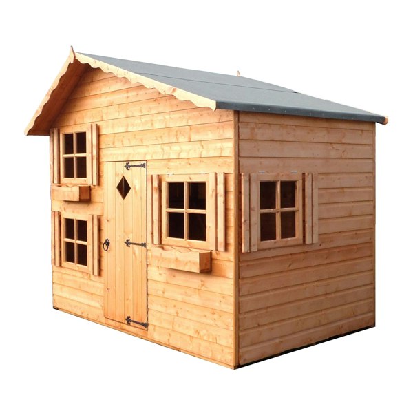 Shire Loft 8x6 2 storey Childrens Playhouse with 12mm Shiplap cladding - Best Shed