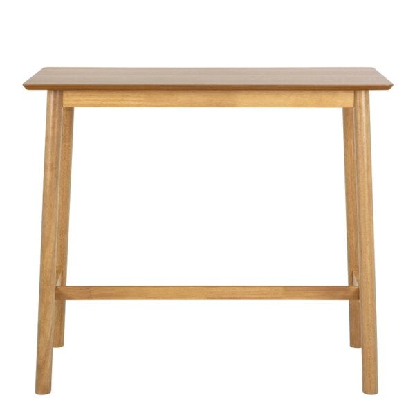 Wyld Haus Brno Kitchen Dining Set Natural Oak Effect Bar Table + 2 Bar Stools