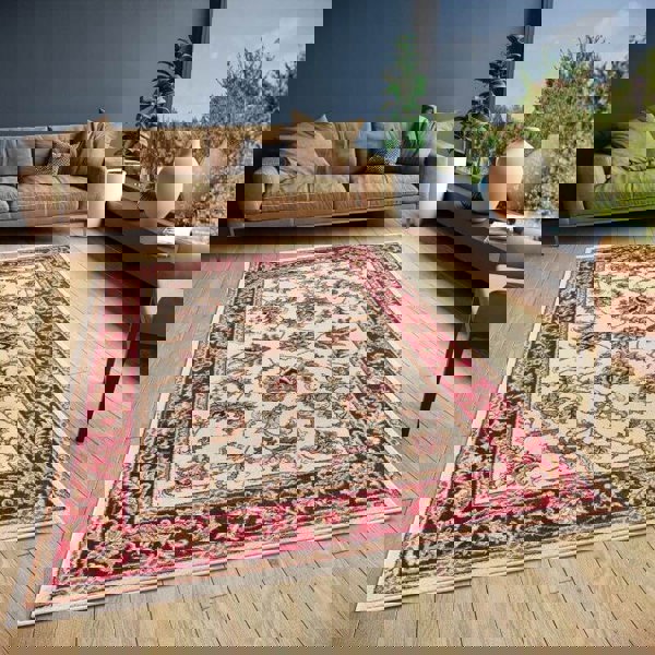 Oriental Short Pile Rug Reni Luxor Vintage Design