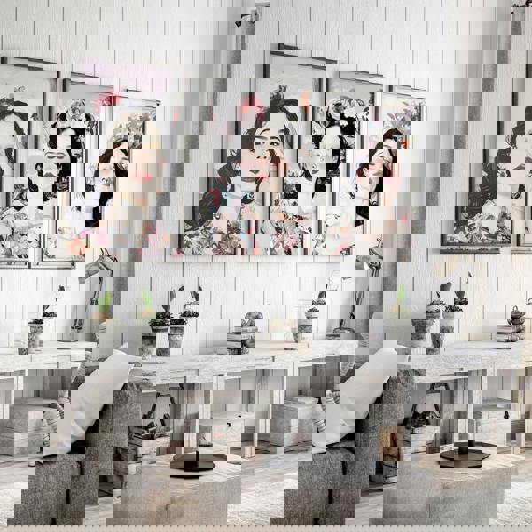 Living Room Art Paintings | Set of 3 Boho Women Wall art Prints