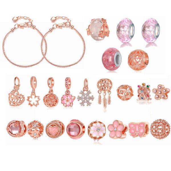 Leaper Christmas Rose Gold Jewelry Advent Calendar