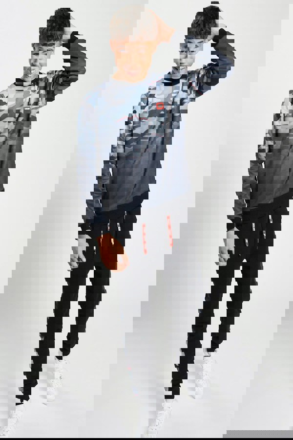 Beat Boyz Club Intensified Crew Sweatshirt - Black Camo Fade