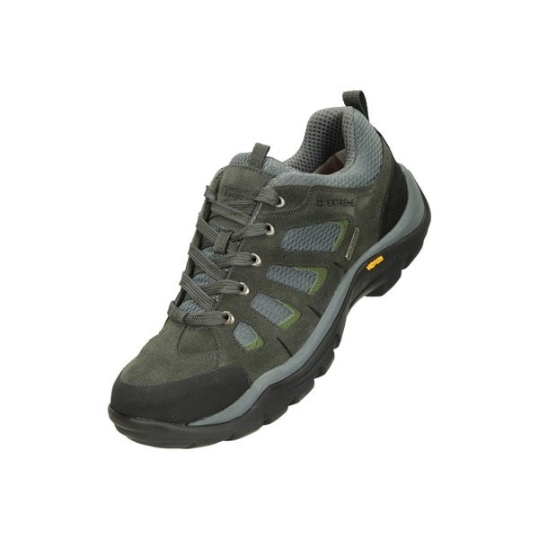 Mountain Warehouse Mens Field Extreme Suede Waterproof Walking Shoes - Grey