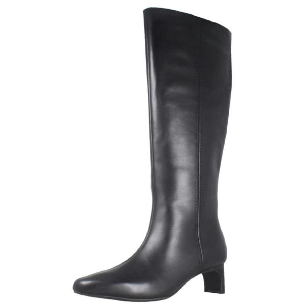 Clarks Ladies Clarks Thin Block Heeled Knee High Boots Edina Tall
