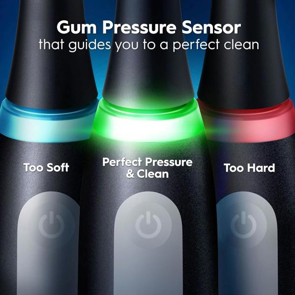 Dyzi iO5 Electric Toothbrush Pressure Sensor & Cleaning Modes Travel Case