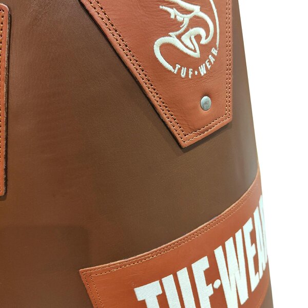 Tuf Wear Gigantor Classic Brown Hide Leather Punchbag (4ft 6)