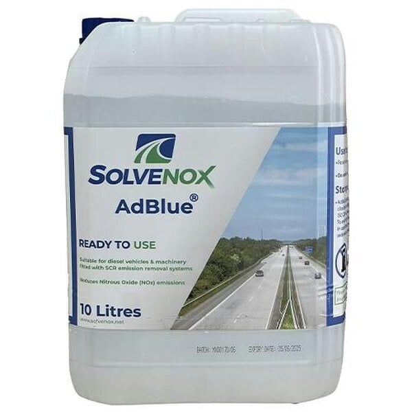 Solventis AdBlue 10 Litre SCR Exhaust Treatment Universal AD BLUE With Spout by Solventis