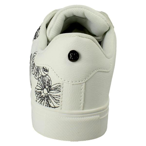 Elle Sport Ladies Elle Sport Flower Detail Lace Up Trainers F7309