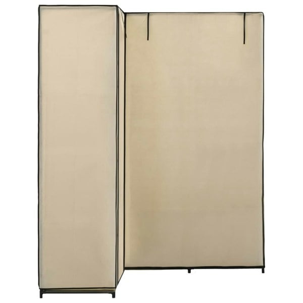 Berkfield Corner Wardrobe Cream 130x87x169 cm