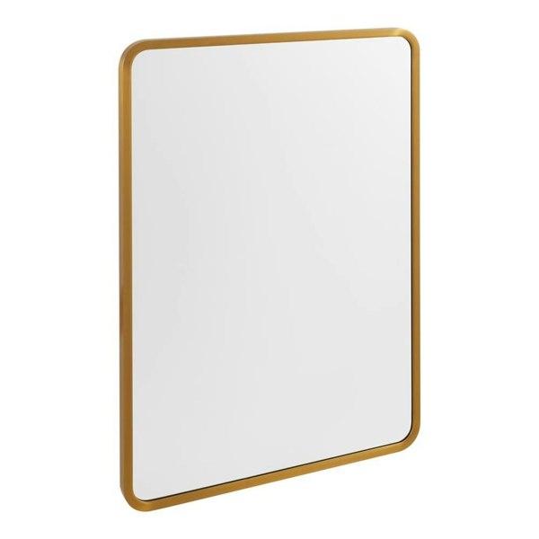 Surface Mount Rectangular Bathroom Storage Mirror Cabinet with Round Corner, DM0921 Living and Home