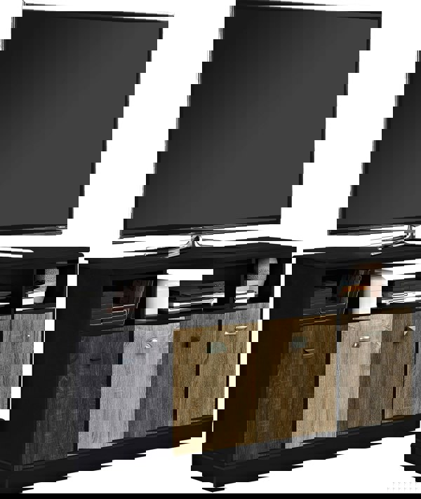 Dorel Home Mercer TV Console with 4 Doors Multicolour/Black